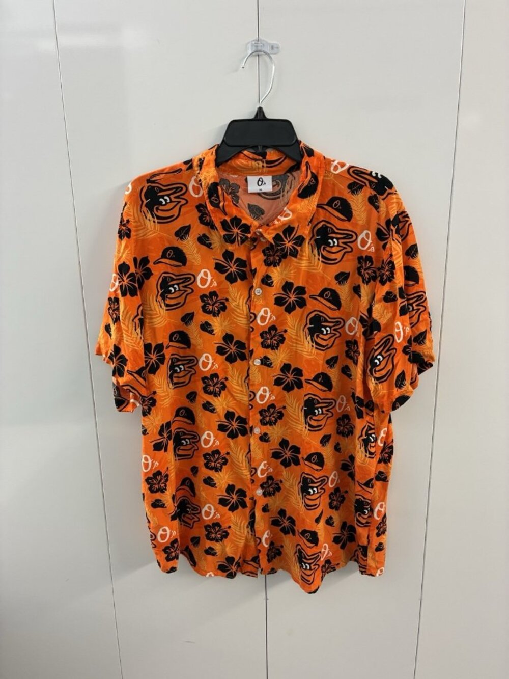 Baltimore Orioles SGA Shirt Mens XL Orange O's Hawaiian 2023 Giveaway MLB